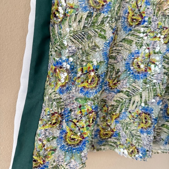 NWT Clover Canyon Green Leaf Sequin Sleeveless Top Size XS & M - Picture 6 of 7